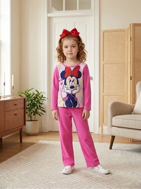 Disney Junior Minnie Pajama Set Size 2T Sleepwear for Girls